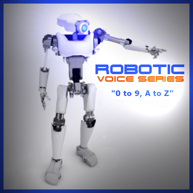 Robotic Voice Series - Alphanumerics 0 to 9, A to Z