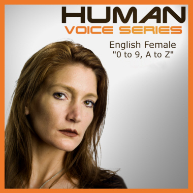 Human Voice Series - Alphanumerics 0 to 9, A to Z - English Woman